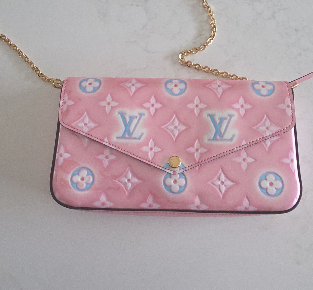 Louis Vuitton Felicie Pochette Valentines Edition New With Defects - Picture 12 of 15